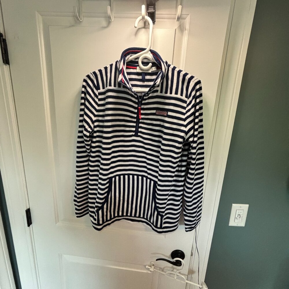 Vineyard Vines Women's Size Small Striped Half Zip Pullover - Previously Worn